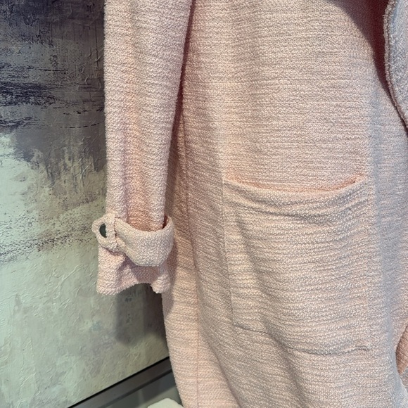 Steve Madden Pink Duster with gun-metal hardware, textured fabric size small - Picture 8 of 8